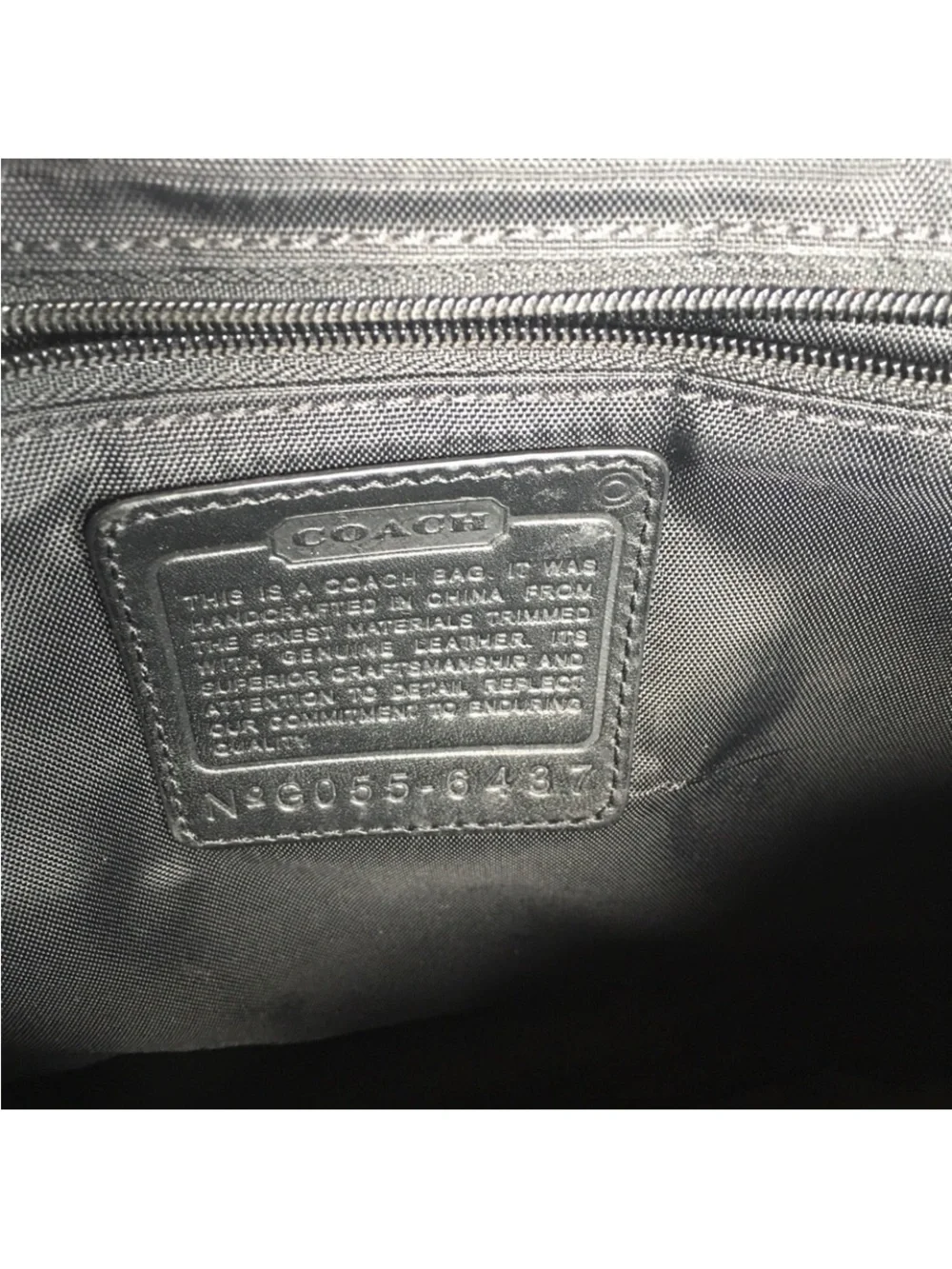 Coach Black Signature 77004 Computer Laptop Bag